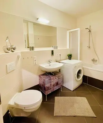 Ein Badezimmer in der Unterkunft Edle Ferienwohnung - Industrial Style