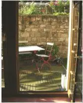 Ein Patio oder anderer Außenbereich in der Unterkunft In der alten Weinstube