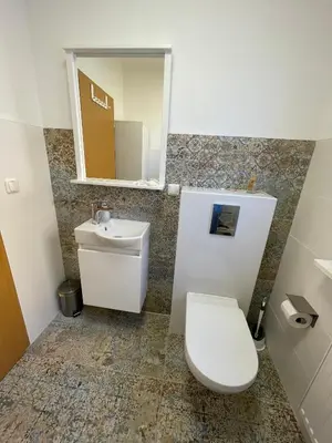 Ein Badezimmer in der Unterkunft Ferienhaus Seenliebe