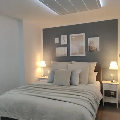 Ein Bett oder Betten in einem Zimmer der Unterkunft Appartement Mond