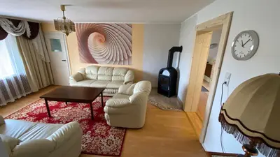 Ein Sitzbereich in der Unterkunft Schröder's Motel