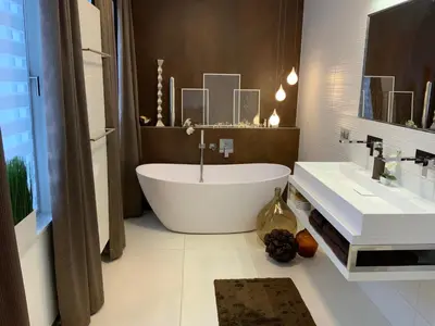 Ein Badezimmer in der Unterkunft Waterfront 5