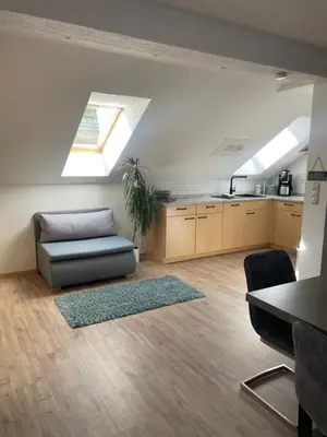 Küche/Küchenzeile in der Unterkunft Ferienwohnung Klitzschen Nähe Torgau