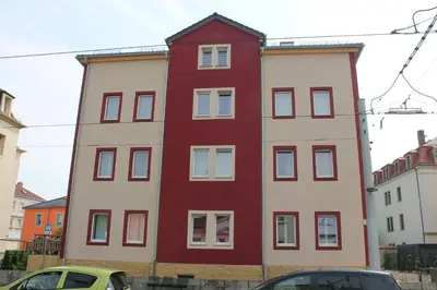 Das Gebäude in dem sich die Ferienwohnung befindet