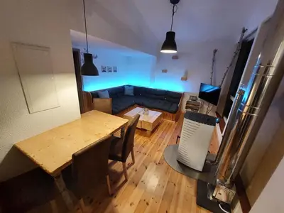 Ein Sitzbereich in der Unterkunft elephants Ferienhaus Haus West