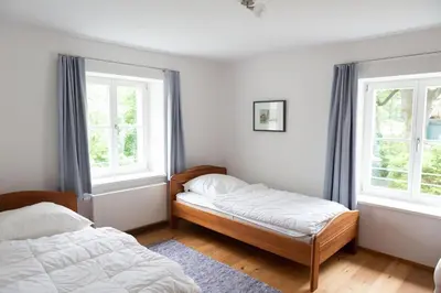 Ein Bett oder Betten in einem Zimmer der Unterkunft Haus Seeblick