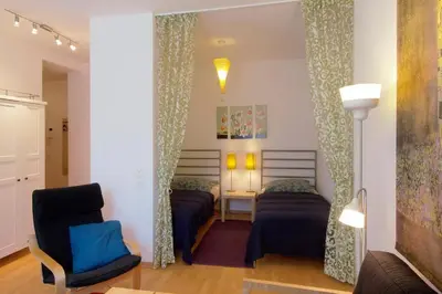 Ein Sitzbereich in der Unterkunft Laurin Apartment L62