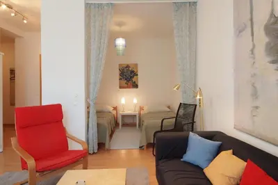 Ein Sitzbereich in der Unterkunft Laurin Apartment L63