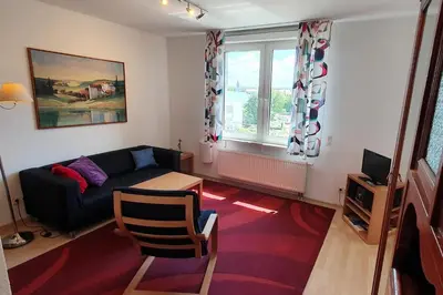 Ein Sitzbereich in der Unterkunft Laurin Apartment L65