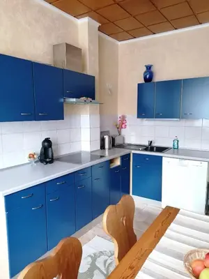 Küche/Küchenzeile in der Unterkunft Schöne Wohnung im Herzen von Burgstädt