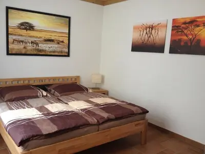 Ein Bett oder Betten in einem Zimmer der Unterkunft Fewo 2 - a63874
