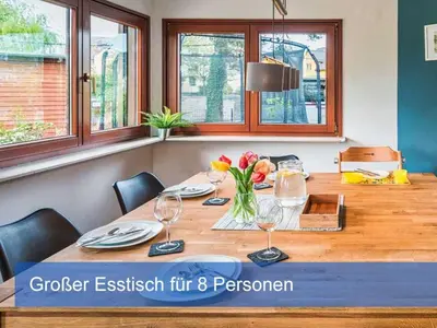 Grundriss der Unterkunft Ferienhaus Elbharmonie - Hunde willkommen, Garten vollständig umzäunt, Pool, Kamin und Spielzimmer - super für Familientreffen