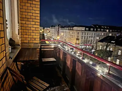 Ein Balkon oder eine Terrasse in der Unterkunft 4 Raum Wohnung mit Balkon auf 120sqm in Top Lage
