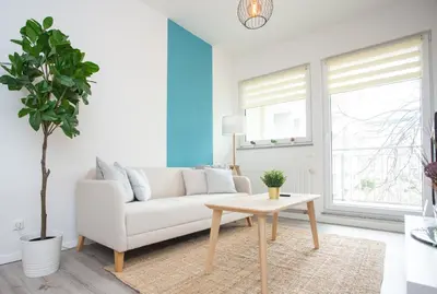 Ein Sitzbereich in der Unterkunft FullHouse - Chemnitz - R11 Apartments - Marketplace