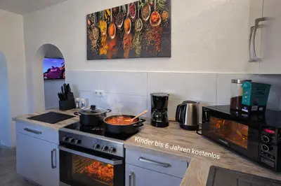 Küche/Küchenzeile in der Unterkunft Ferienwohnung NR3