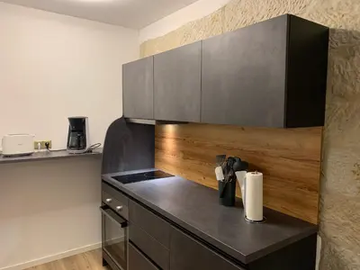 Küche/Küchenzeile in der Unterkunft Appartement im Hinterhöfchen