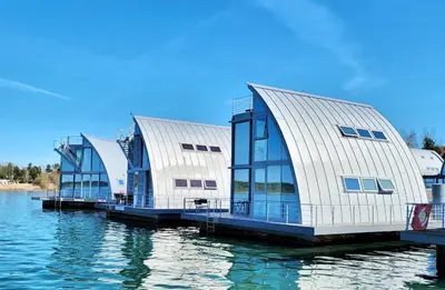 Blick auf einen Fluss in der Nähe der Ferienwohnung