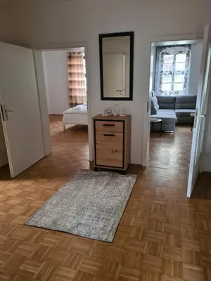 Ein Bett oder Betten in einem Zimmer der Unterkunft Ferienwohnung Villa Fortuna