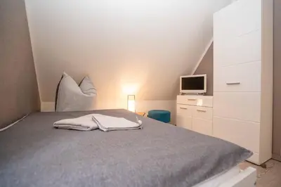 Ein Bett oder Betten in einem Zimmer der Unterkunft Ferienhaus Glöckner