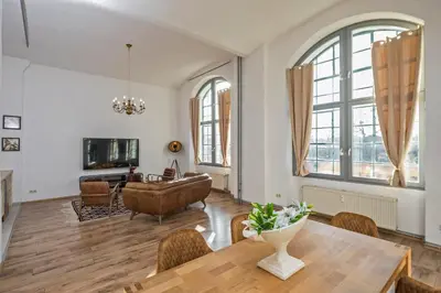 TV/Unterhaltungsangebot in der Unterkunft Loft im Denkmal