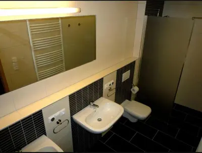 Ein Badezimmer in der Unterkunft guesthouse Elbsandstein Appartement Lilienstein