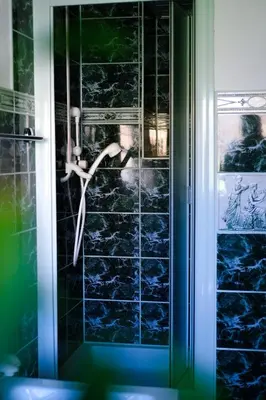 Ein Badezimmer in der Unterkunft Ferienhaus am Hainberg
