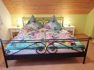 Ein Bett oder Betten in einem Zimmer der Unterkunft Schaffrath´s - Ferienhaus