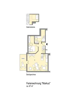 Grundriss der Unterkunft Altes Pfarrhaus Kurort Gohrisch - Ferienwohnungen - Gartensauna - Parkplätze