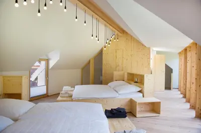 Ein Bett oder Betten in einem Zimmer der Unterkunft Haflingerstall