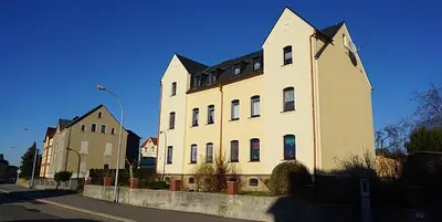 Das Gebäude in dem sich die Ferienwohnung befindet