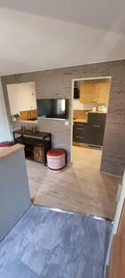 Küche/Küchenzeile in der Unterkunft Ferienwohnung Raabsteine
