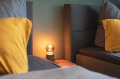 Ein Sitzbereich in der Unterkunft Bauhaus Apartment - Netflix, Nespresso, Zentral, Messe