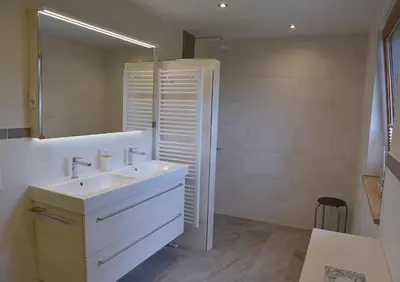 Ein Badezimmer in der Unterkunft Ferienhof Kürschner