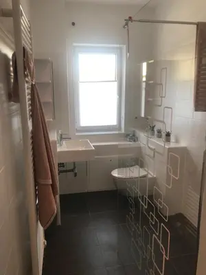 Ein Badezimmer in der Unterkunft Alte Post Altwahnsdorf