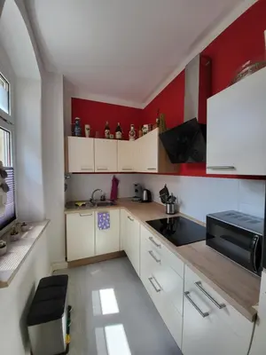 Küche/Küchenzeile in der Unterkunft Ferienwohnung Kaiser