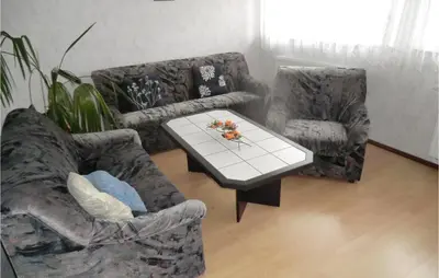 Ein Sitzbereich in der Unterkunft Ferienhaus Stolpen, Ot Lauterbach Am Sportplatz