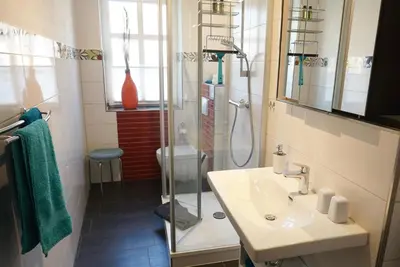 Ein Badezimmer in der Unterkunft Altstadt-Domizil