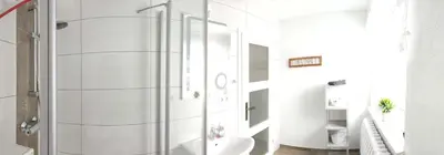 Ein Badezimmer in der Unterkunft Ferienwohnung Zum Ausblick
