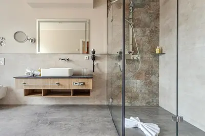Ein Badezimmer in der Unterkunft Hotel & Restaurant Rödersaal