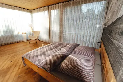 Ein Bett oder Betten in einem Zimmer der Unterkunft Appartement Traumblick