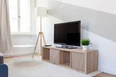 TV/Unterhaltungsangebot in der Unterkunft FullHouse - Chemnitz - Z74 - 3 Bedrooms - SmartTV - Nespresso