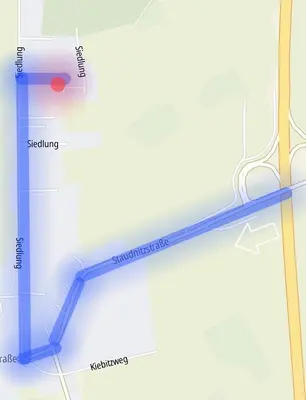 Grundriss der Unterkunft Ferienwohnung in der Siedlung