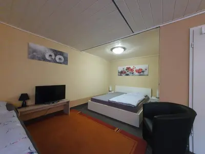 TV/Unterhaltungsangebot in der Unterkunft Ferienwohnung in der Siedlung