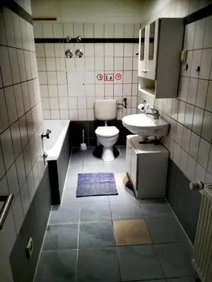 Ein Badezimmer in der Unterkunft Ferienwohnung Axel - nahe Chemnitz