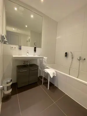Ein Badezimmer in der Unterkunft grosszügiges Apartment mit Blick zur Frauenkirche