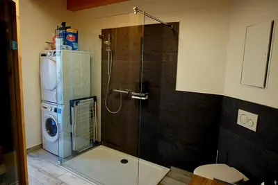 Ein Badezimmer in der Unterkunft Stadtquartier Wittichenau mit Sauna
