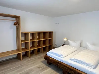 Ein Bett oder Betten in einem Zimmer der Unterkunft Stadtquartier Wittichenau mit Sauna