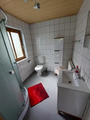 Ein Badezimmer in der Unterkunft Ferienhaus -Alte Feuerwehr- Mittelndorf