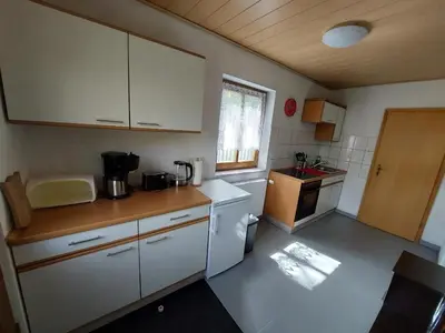 Küche/Küchenzeile in der Unterkunft Ferienhaus -Alte Feuerwehr- Mittelndorf