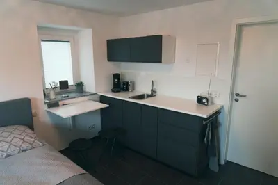 Küche/Küchenzeile in der Unterkunft Apartment Haus Inge